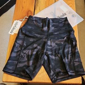 Colorfulkoala spandex shorts camo print